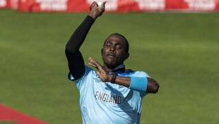 ICC CRICKET WORLD CUP 2019: Alex Carey wears a Jofra Archer delivery on the grill of his helmet