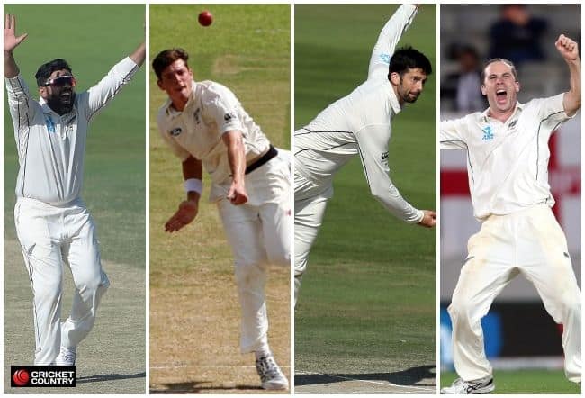 New Zealand Test squad: Four spinners – Ajaz Patel, Will Somerville, Mitchell Santner and Todd Astle – for Sri Lanka