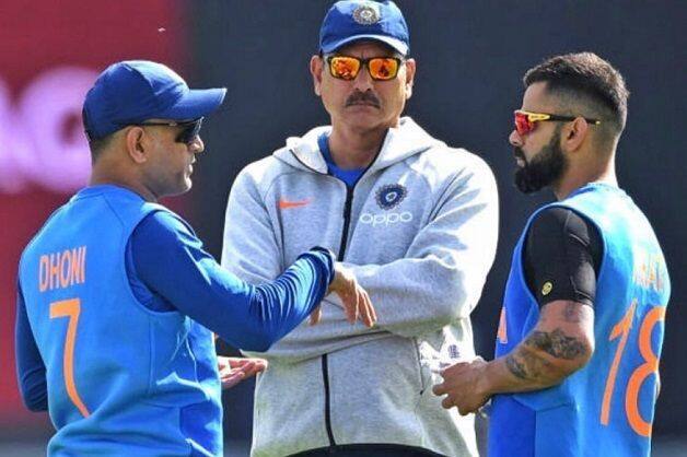 India, Ravi Shastri, MS Dhoni, Virat Kohli