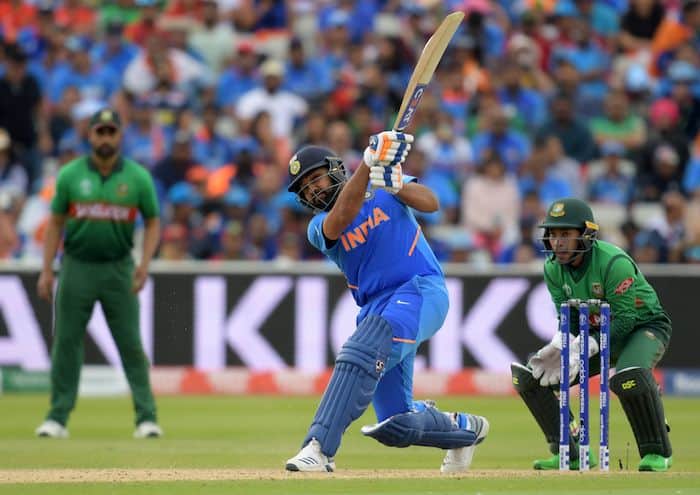 Cricket World Cup: Mustafizur Rahman helps Bangladesh keep India to 314 after Rohit Sharma’s 104 at Edgbaston