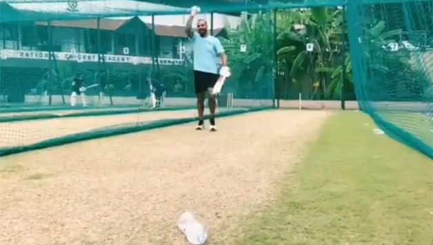 Watch: Shikhar Dhawan feeling ‘good’ as he picks up bat for Bottle Cap Challenge