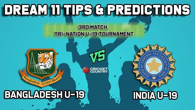 Dream11 Team Bangladesh U19 Vs India U19 U 19 Tri Series Cricket Prediction Tips For Today S Match Bn Y Vs In Y At Worcester Cricket Country