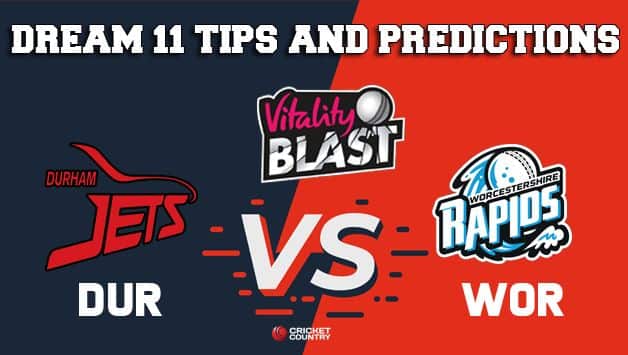 Dream11 Team Durham vs Worcestershire North Group VITALITY T20 BLAST ENGLISH T20 BLAST – Cricket Prediction Tips For Today’s T20 Match DUR vs WOR at Worcester