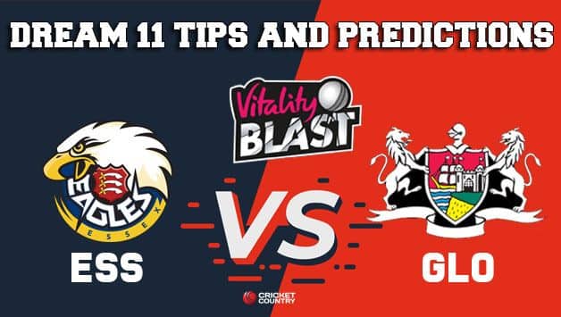 Dream11 Team Essex vs Gloucestershire South Group VITALITY T20 BLAST ENGLISH T20 BLAST – Cricket Prediction Tips For Today’s T20 Match ESS vs GLO at Chelmsford
