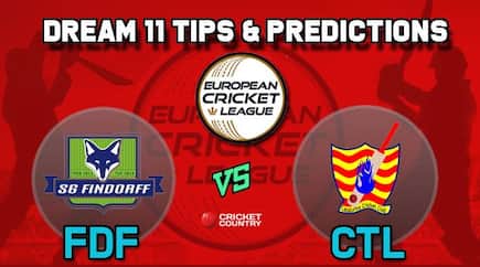 Dream11 Team FDF vs CTL Group B European Cricket League-T10 – Cricket Prediction Tips For Today’s T10 Match SG Findorff vs Catalunya Cricket Club at La Manga Club