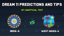 Dream11 Team India A vs West Indies A WI-A vs IN-A Test – Cricket Prediction Tips For Today’s  Match IN-A vs WI-A at North Sound