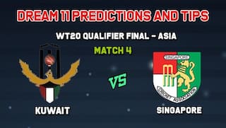Dream11 Team Kuwait vs Singapore Match 4  WORLD T20 QUALIFIER – ASIA  – Cricket Prediction Tips For Today’s  Match KUW vs SIN at Singapore