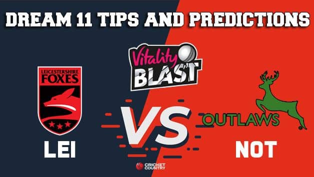 Dream11 Team Leicestershire vs Nottinghamshire North Group VITALITY T20 BLAST ENGLISH T20 BLAST – Cricket Prediction Tips For Today’s T20 Match LEI vs NOT at Worcester