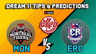 Dream11 Team Montreal Tigers vs Edmonton Royals Match 9 GT20 CANADA 2019 GLOBAL T20 CANADA – Cricket Prediction Tips For Today’s T20 Match MON vs ERO at Brampton