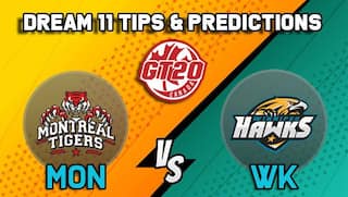 Dream11 Team Montreal Tigers vs Winnipeg Hawks Match 2 GT20 CANADA 2019 GLOBAL T20 CANADA – Cricket Prediction Tips For Today’s T20 Match MT vs WH