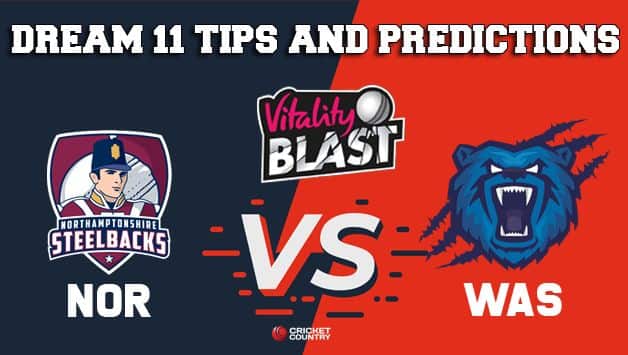 Dream11 Team Northamptonshire vs Birmingham/Warwickshire North Group VITALITY T20 BLAST ENGLISH T20 BLAST – Cricket Prediction Tips For Today’s T20 Match NOR vs WAS at Northampton