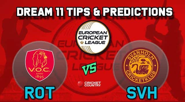 Dream11 Team ROT vs SVH Group A European Cricket League-T10 – Cricket Prediction Tips For Today’s T10 Match VOC Rotterdam vs Svanholm Cricket Club at La Manga Club