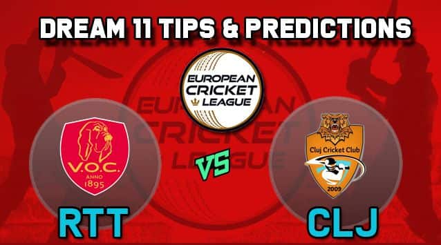 Dream11 Team VOC Rotterdam vs Cluj Cricket Club Group A European Cricket League-T10 – Cricket Prediction Tips For Today’s T10 Match RTT vs CLJ at La Manga Club