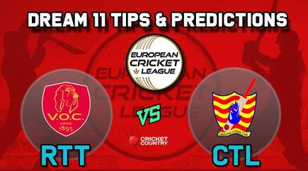 Dream11 Team RTT vs CTL Semi-final European Cricket League-T10 – Cricket Prediction Tips For Today’s T10 Match VOC Rotterdam vs Catalunya Cricket Club at La Manga Club