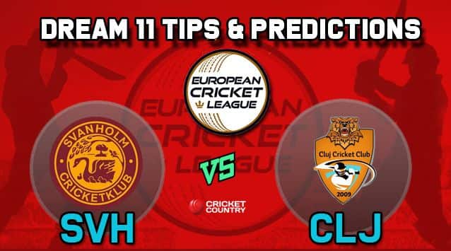 Dream11 Team SVH vs CLJ Group B European Cricket League-T10 – Cricket Prediction Tips For Today’s T10 Match Svanholm Cricket Club vs Cluj Cricket Club at La Manga Club