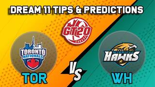 Dream11 Team Toronto Nationals vs Winnipeg Hawks Match 7 GT20 CANADA 2019 GLOBAL T20 CANADA – Cricket Prediction Tips For Today’s T20 Match TOR vs WH at Brampton