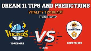 Dream11 Team Yorkshire vs Derbyshire North Group VITALITY T20 BLAST – Cricket Prediction Tips For Today’s T20 Match YOR vs DER at Chesterfield