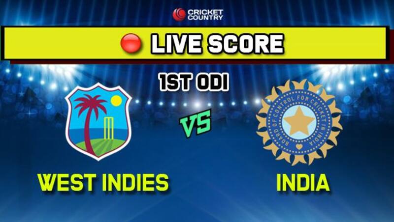 India vs West Indies 1st ODI Live cricket score