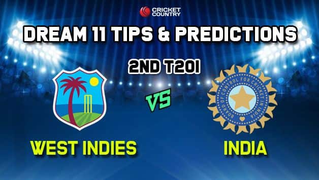 Dream11 Team India vs West Indies 2nd T20I – Cricket Prediction Tips For Today’s T20I Match IND vs WI at Lauderhill, Florida