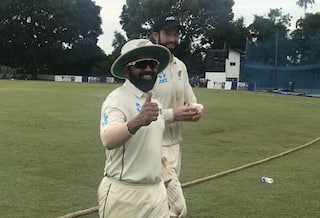 Sri Lanka BP XI vs New Zealand: Ajaz Patel takes five wickets as Kane Williamson celebrates birthday with fans