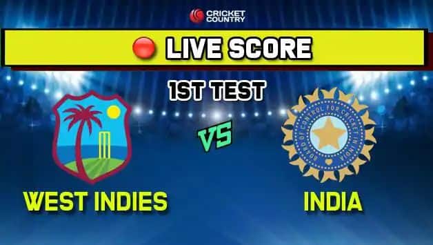 1st Test, Day 2 India vs West Indies Live Score