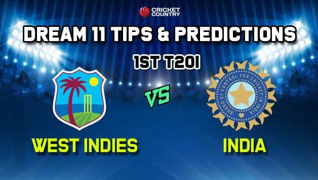 Dream11 Team India vs West Indies 1st T20I – Cricket Prediction Tips For Today’s T20I Match IND vs WI at Lauderhill, Florida