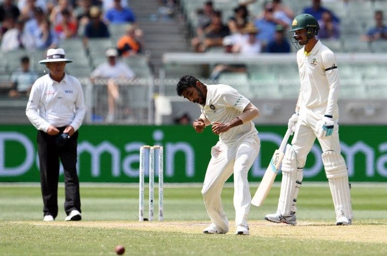 Jasprit Bumrah bowling action