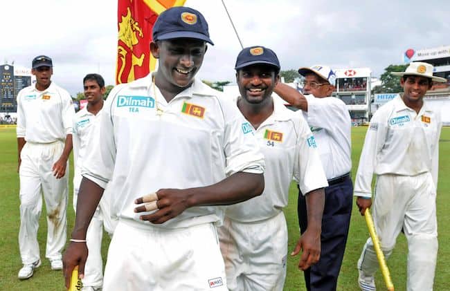 ajantha mendis test debut match