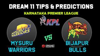 MW vs BIJ Dream11 Team Mysuru Warriors vs Bijapur Bulls KPL 2019 Karnataka Premier League – Cricket Prediction Tips For Today’s T20 Match at Bengaluru