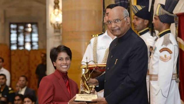 Poonam Yadav receives Arjuna Award, Ravindra Jadeja misses ceremony
