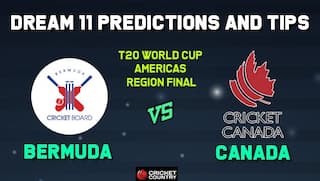 BER vs CAN Dream11 Team Bermuda vs CANADA, ICC Men’s T20 World Cup Americas region final – Cricket Prediction Tips For Today’s Match BER vs CAN at Sandys Parish