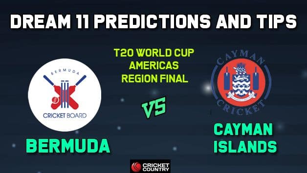 BER vs CAY Dream11 Team Bermuda vs Cayman Islands, ICC Men’s T20 World Cup Americas Region Final – Cricket Prediction Tips For Today’s Match BER vs CAY at Sandys Parish