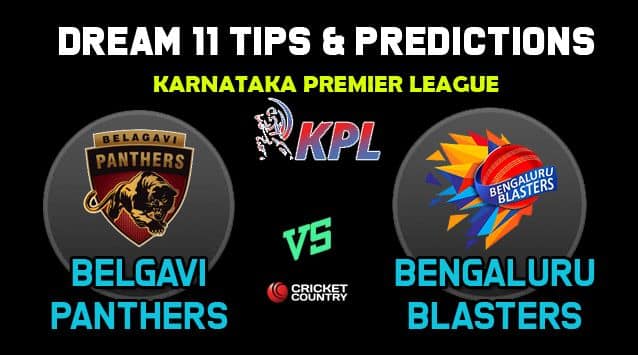Dream11 Team Belagavi Panthers vs Bengaluru Blasters Match KARNATAKA PREMIER LEAGUE 2019 2019 Karnataka Premier League – Cricket Prediction Tips For Today’s T20 Match BP vs BB at Bengaluru
