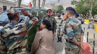 Lt. Col MS Dhoni in Ladakh on Independence Day