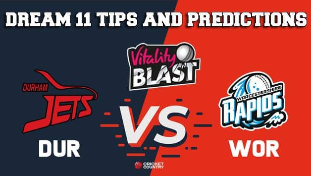 Dream11 Team Durham vs Worcestershire North Group VITALITY T20 BLAST ENGLISH T20 BLAST – Cricket Prediction Tips For Today’s T20 Match DUR vs WOR at Chester-le-Street