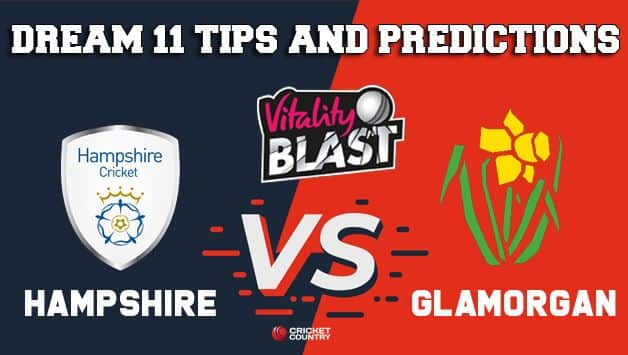 Hampshire vs Glamorgan Dream11 Team, HAM vs GLA - Check My Dream11 Team, Best players list of today's match, Hampshire vs Glamorgan Dream11 Team Player List, HAM vs GLA Dream11 Team Player List, Glamorgan Dream11 Team Player List, Hampshire Dream11 Team Player List,Dream11 Guru Tips, Online Cricket Tips, South Group VITALITY T20 BLAST ENGLISH T20 BLAST, Online Cricket Tips - VITALITY T20 BLAST ENGLISH T20 BLAST, Cricket Tips And Predictions - South Group, Hampshire, Glamorgan, Glamorgan vs Hampshire, VITALITY T20 BLAST ENGLISH T20 BLAST