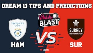 Dream11 Team Hampshire vs Surrey South Group VITALITY T20 BLAST ENGLISH T20 BLAST – Cricket Prediction Tips For Today’s T20 Match HAM vs SUR at Southampton