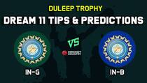 IN-G vs IN-B Dream11 Team India Green vs India Blue Duleep Trophy 2019 – Cricket Prediction Tips For Today’s  Match at Bengaluru