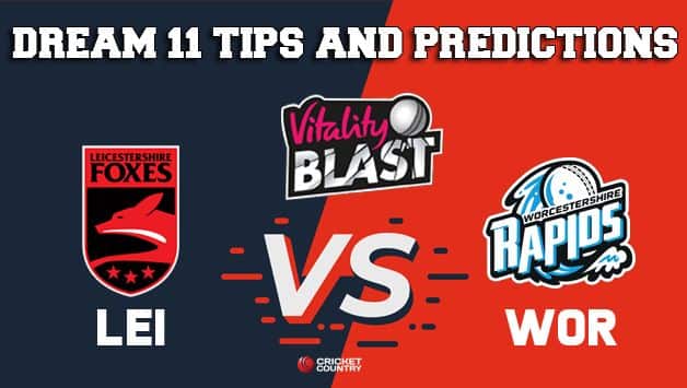 Dream11 Team Leicestershire vs Worcestershire North Group VITALITY T20 BLAST ENGLISH T20 BLAST – Cricket Prediction Tips For Today’s T20 Match LEI vs WOR at Worcester