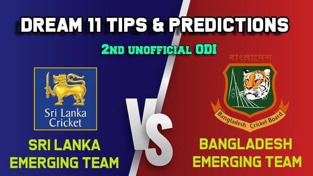 SL-ET vs BD-ET Dream11 Team Sri Lanka Emerging Team vs Bangladesh Emerging Team, 2nd unofficial ODI – Cricket Prediction Tips For Today’s Match SL-ET vs BD-ET at Savar
