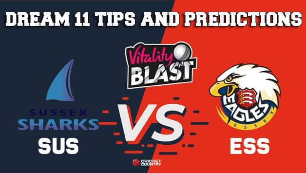 Dream11 Team Sussex vs Essex Match T20 BLAST 2019 2019 T20 Blast – Cricket Prediction Tips For Today’s T20 Match SUS vs ESS at Hove