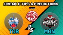 Dream11 Team Toronto Nationals vs Montreal Tigers Match 18 GT20 CANADA 2019 GLOBAL T20 CANADA – Cricket Prediction Tips For Today’s T20 Match TOR vs MON at ontario