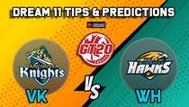 Dream11 Team Vancouver Knights vs Winnipeg Hawks MATCH 17 Global T20 Canada – Cricket Prediction Tips For Today’s T20 Match VK vs WH at Ontario