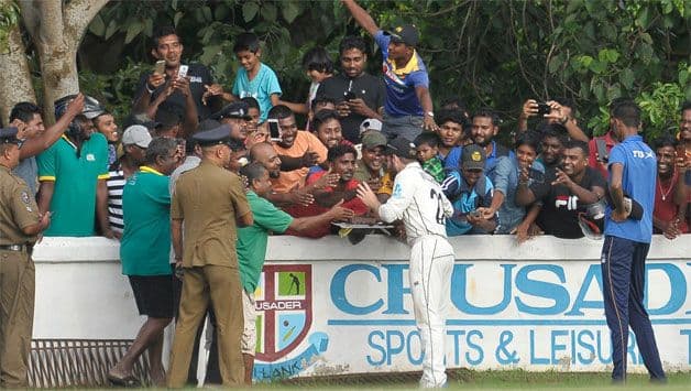 WATCH: Kane Williamson celebrates birthday by having cake brought by Sri Lanka fans