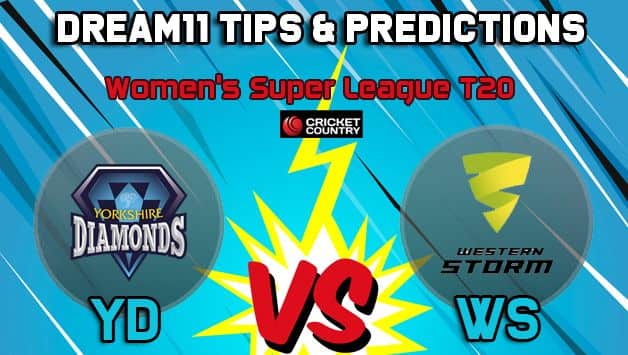 Dream11 Team Yorkshire Diamonds vs Western Storm, Women’s Super League T20 – Cricket Prediction Tips For Today’s match YD vs WS at Taunton
