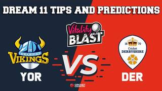 Dream11 Team Yorkshire vs Middlesex North Group VITALITY T20 BLAST ENGLISH T20 BLAST – Cricket Prediction Tips For Today’s T20 Match YOR vs DER at Leeds