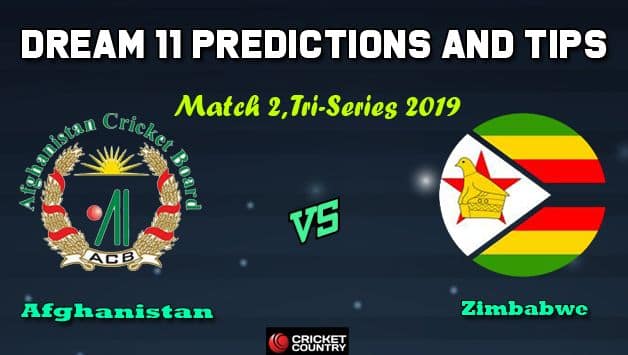 AFGH vs ZIM Dream11 Team Afghanistan vs Zimbabwe, 2nd T20I, T20I Tri-Series 2019 – Cricket Prediction Tips For Today’s Match AFGH vs ZIM at Dhaka