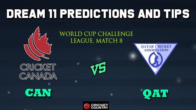 CAN vs QAT Dream11 Team Canada vs QATAR, Match 8, World Cup Challenge League – Cricket Prediction Tips For Today’s Match CAN vs QAT at Kuala Lumpur