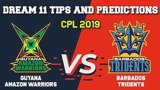 GUY vs BAR Dream11 Team CPL 2019 – Cricket Prediction Tips For Today’s T20 Match Guyana Amazon Warriors vs Barbados Tridents at Kensington Oval, Barbados