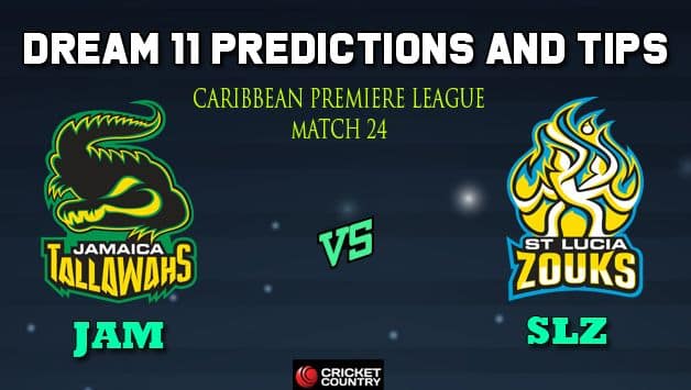 Dream11 Team Jamaica Tallawahs vs St Lucia Zouks Match 24 Caribbean Premier League 2019 – Cricket Prediction Tips For Today’s T20 Match JAM vs SLZ at Barbados